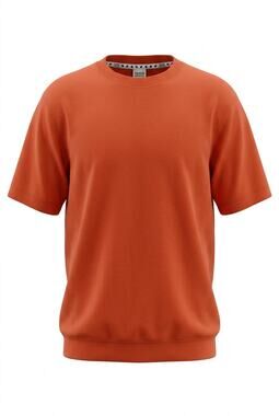 Takeo Kikuchi Tokyo Men's Relaxed Fit T-Shirt Orange Crew Neck Size 2 Medium